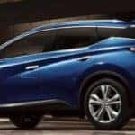 Blue 2019 Nissan Murano from the side
