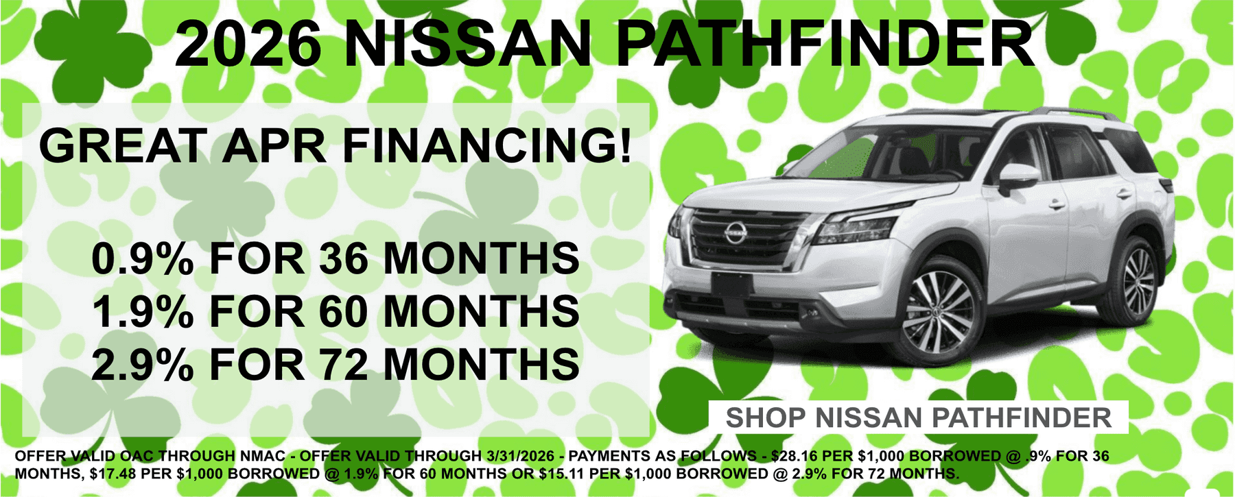 Nissan Pathfinder Finance Offer Minnesota