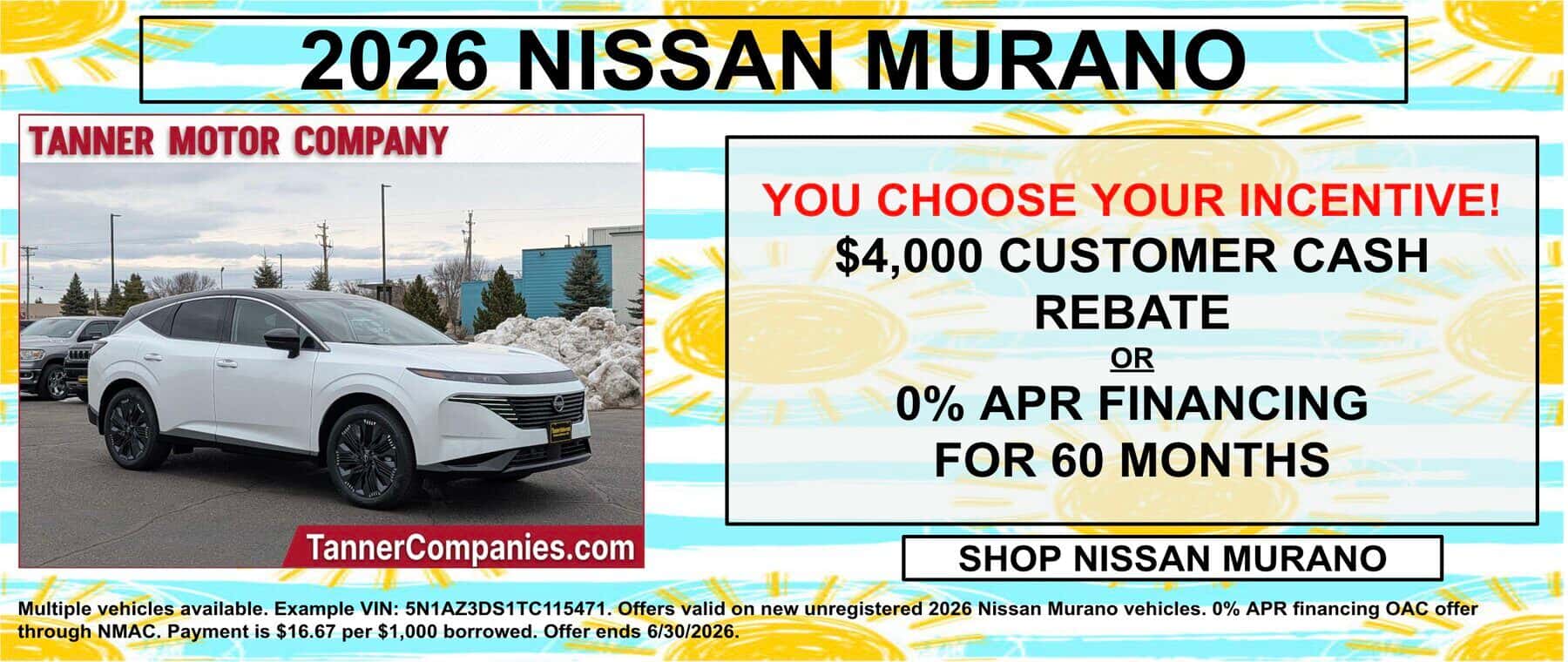 2026 Nissan Murano Offer Minnesota
