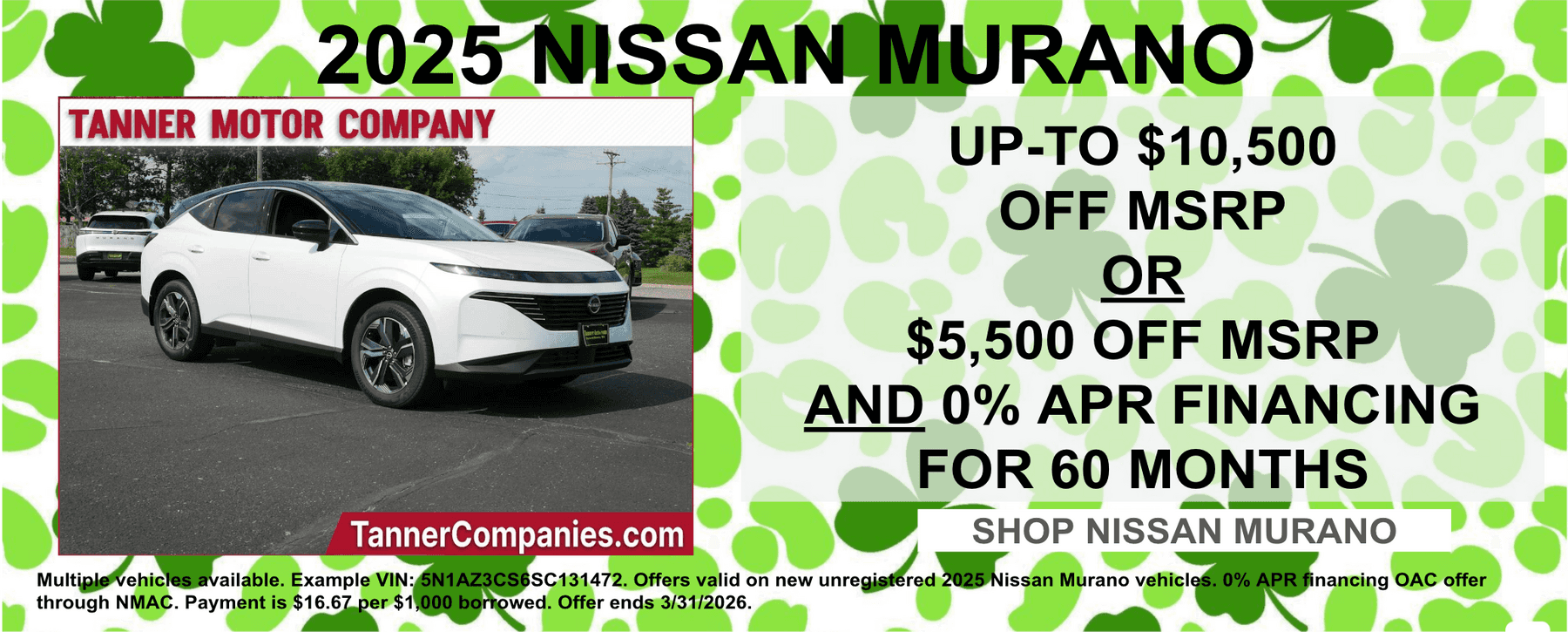 2025 Nissan Murano Offer Minnesota