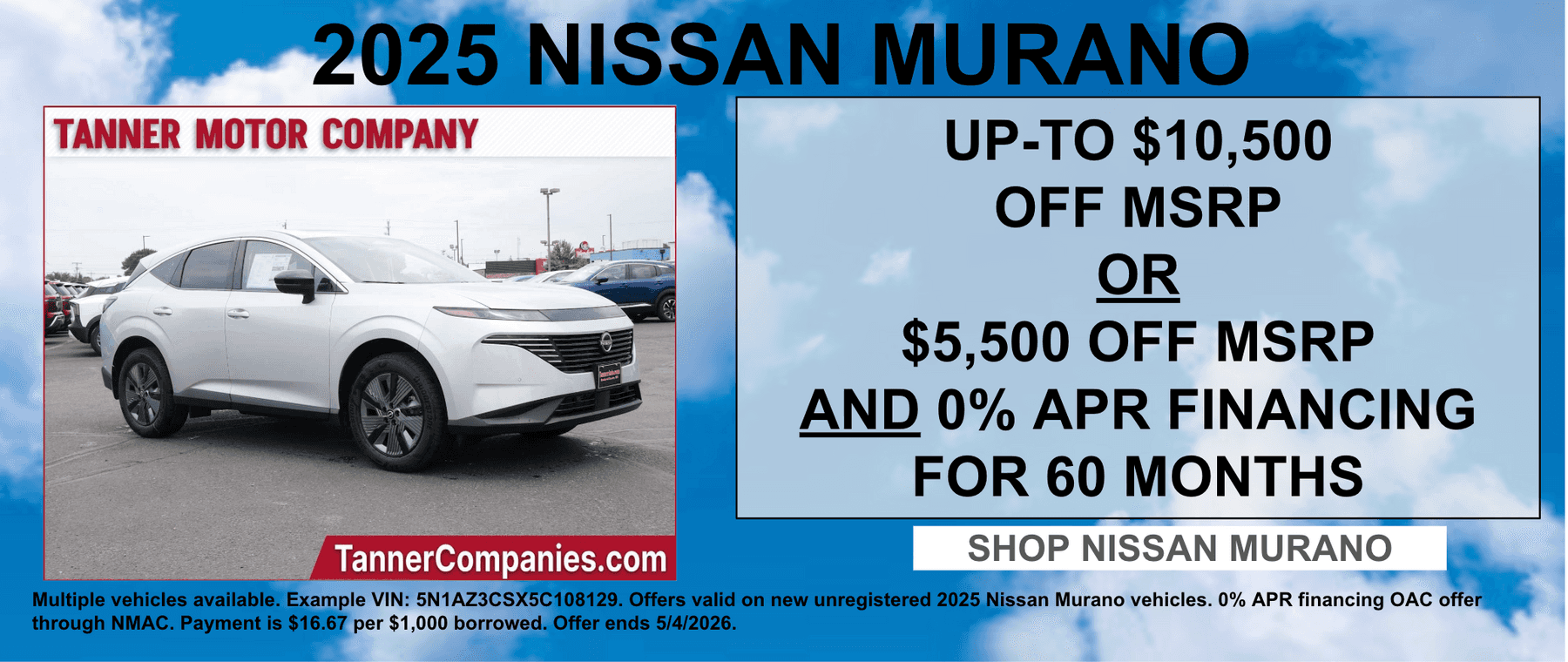 2025 Nissan Murano Offer Minnesota