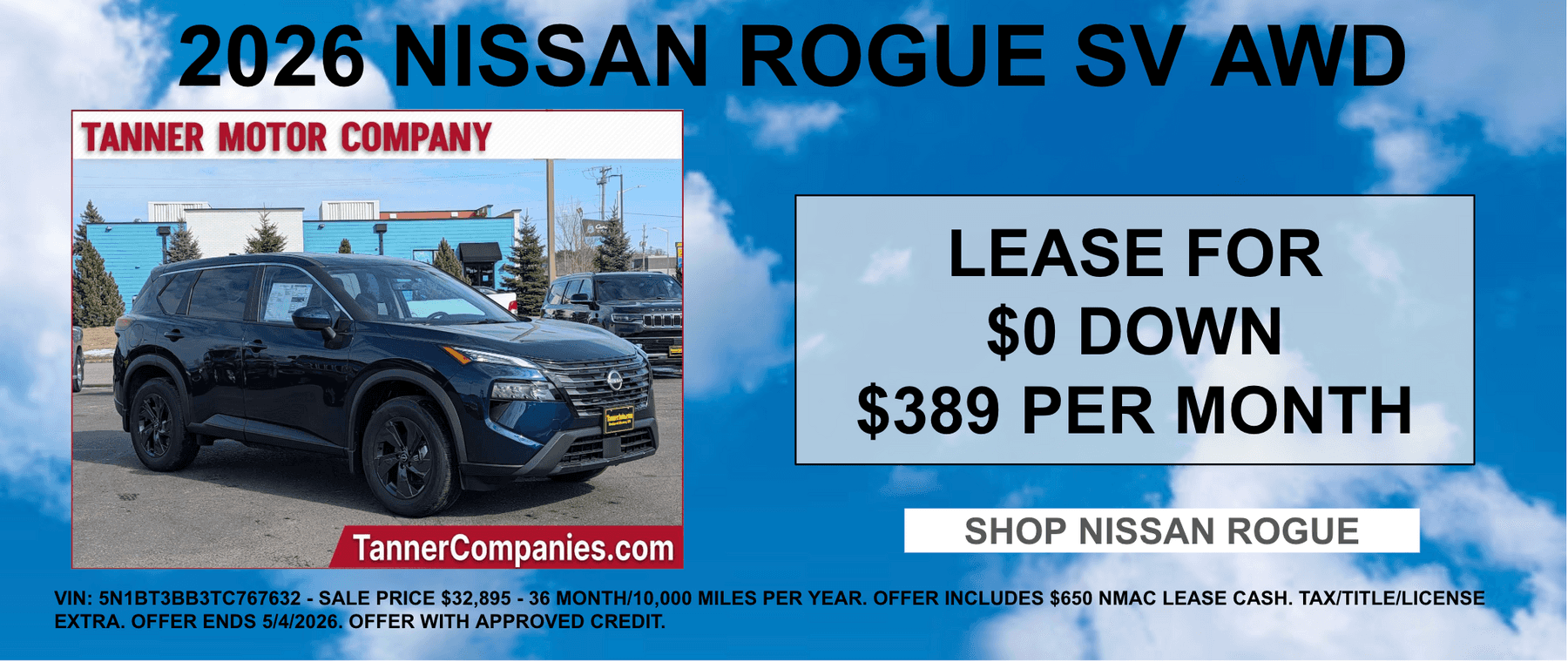 2026 Nissan Rogue Lease Minnesota