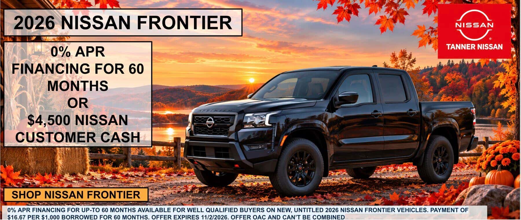 2026 Nissan Frontier For Sale