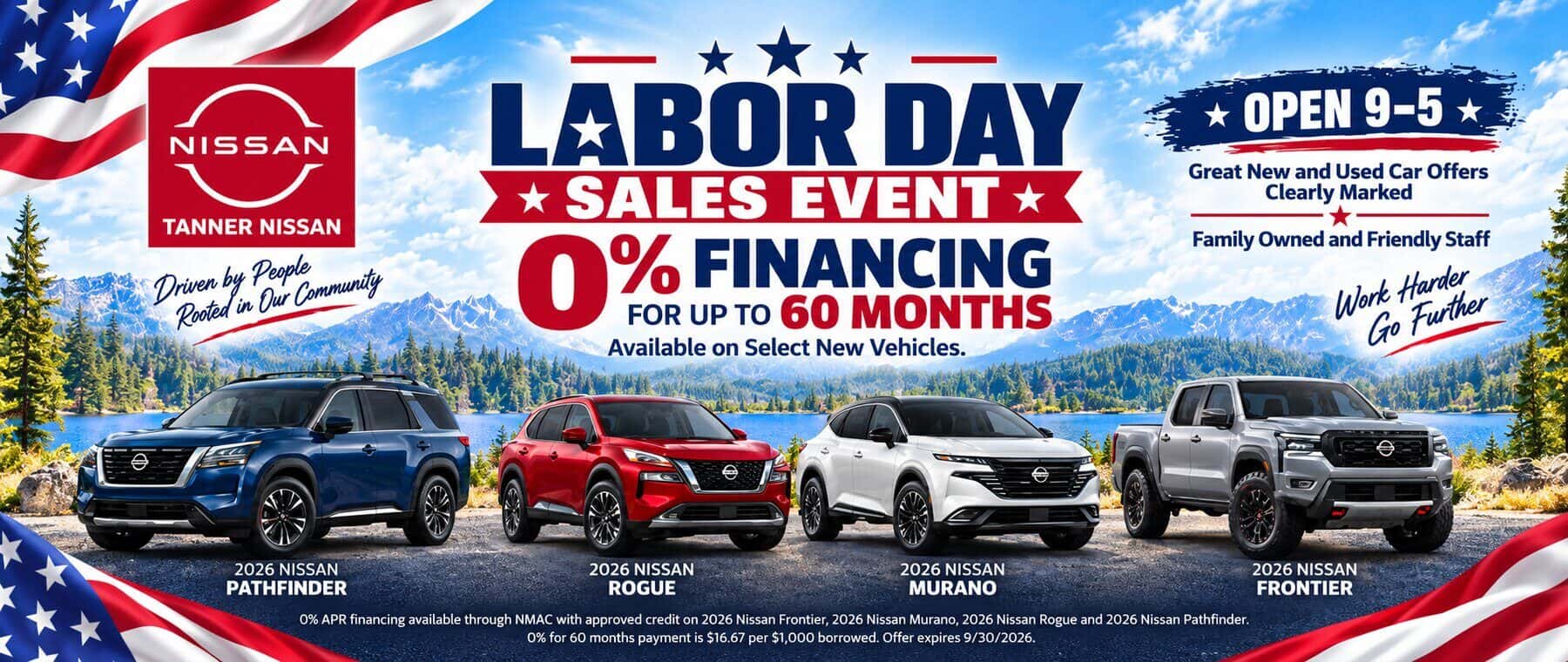 Nissan Sales on Labor Day