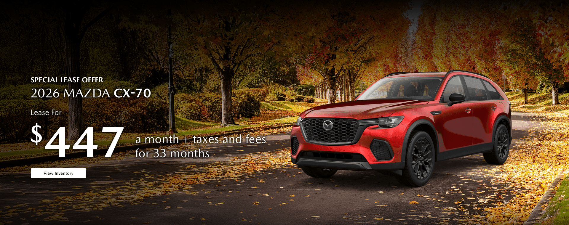 Special Lease Offer 2026 CX-70