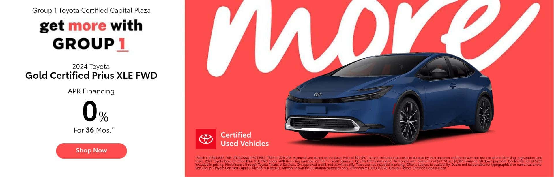 Gold Certified Prius XLE