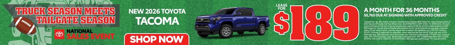 New 2026 Toyota Tacoma 