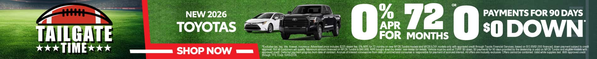 New 2026 Toyotas 