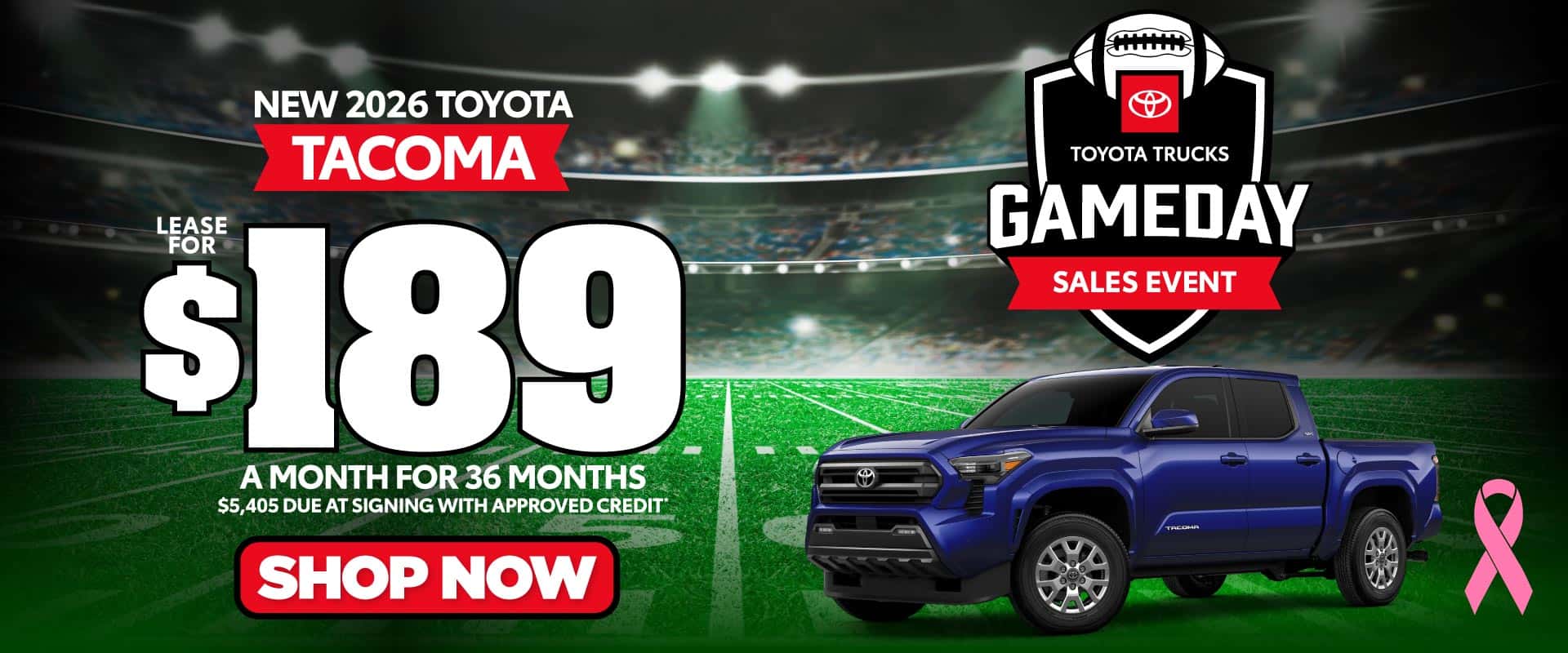 New 2026 Toyota Tacoma $189/MO 36 MONTH LEASE*