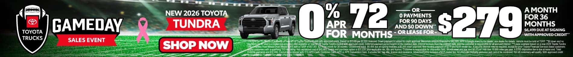 New 2026 Toyota Tundra 
