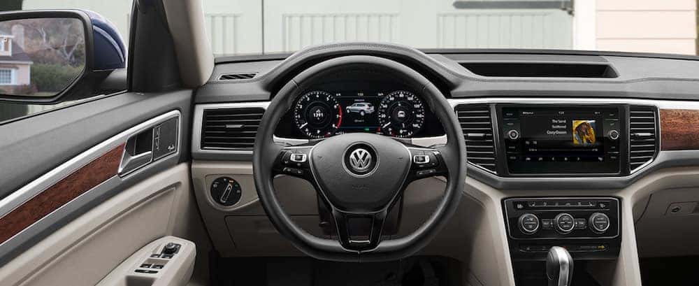 2019 volkswagen atlas interior space features third row suv 2019 volkswagen atlas interior space