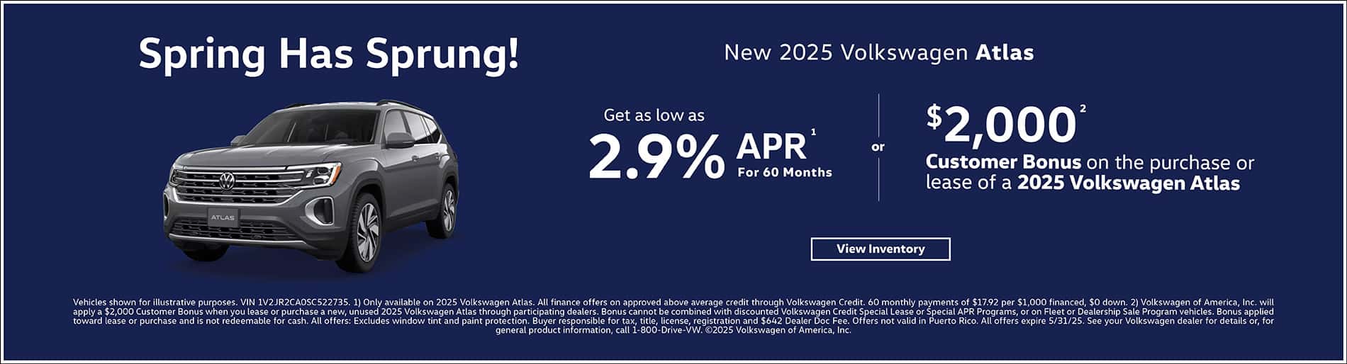 2025 May Atlas Homepage Offer