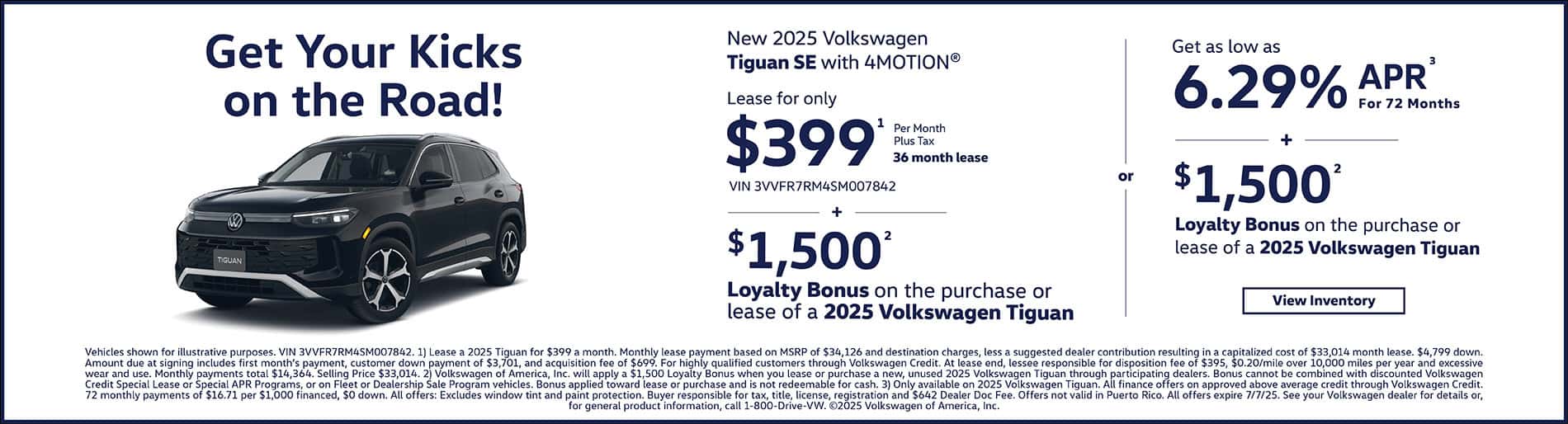 June Tiguan Offer