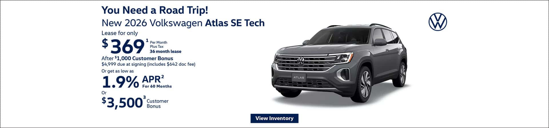You need a road trip! Atlas offer