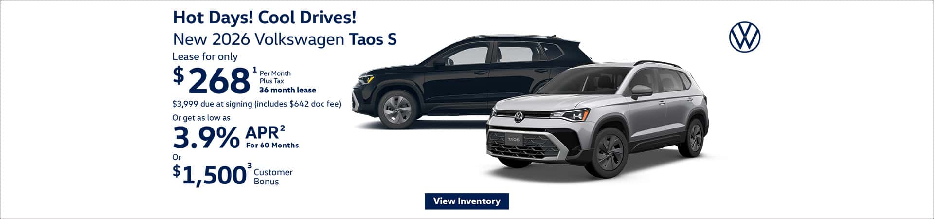 Hot Days! Cool Drives! Taos Offer