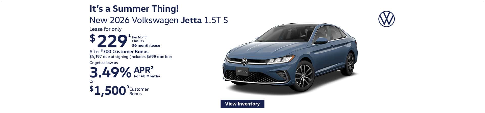 Its a Summer Thing- Jetta Offer