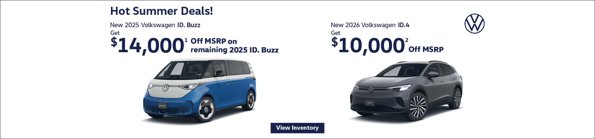 Hot Summer Deals! ID. Buzz and ID 4 Offer