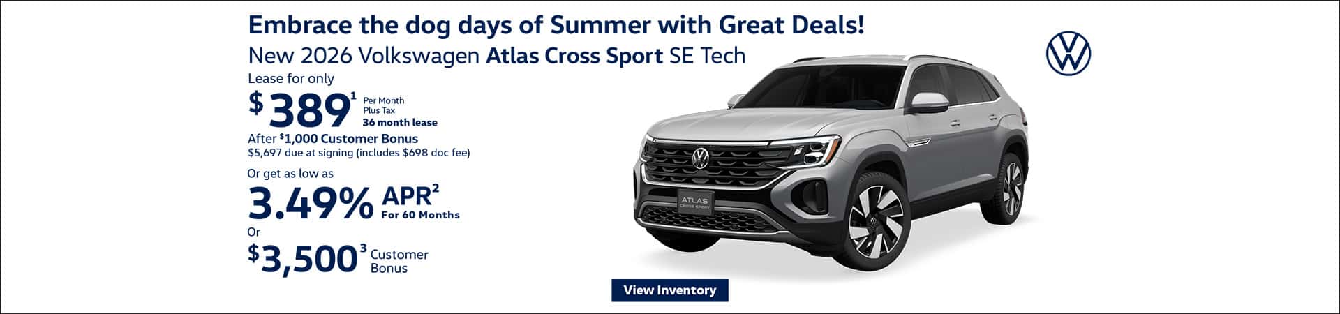 Dog Days of Summer Atlas Cross Sport Offer