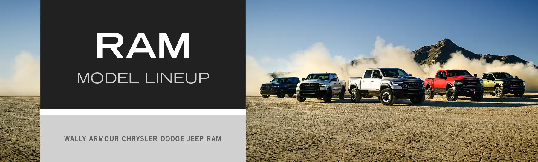 New Ram Truck Model Lineup in Alliance, OH | Wally Armour CDJR