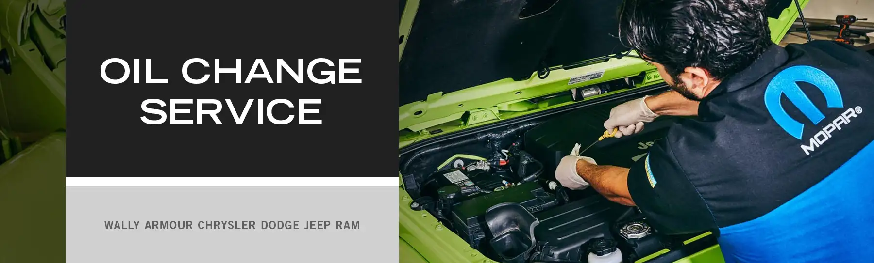 Oil Change Service - Wally Armour CDJR