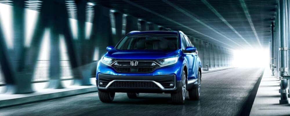 2021 Honda CR-V driving under bridge