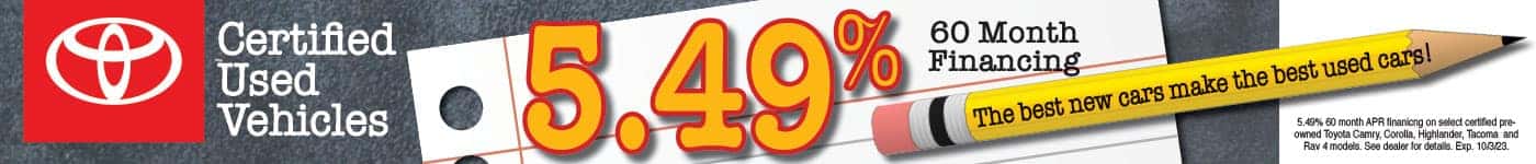 Toyota Certified Financing