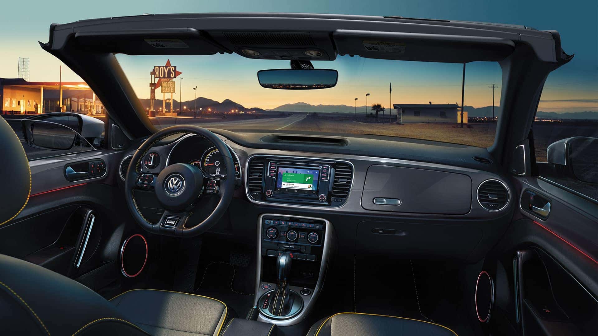 2019 VW Beetle Convertible Dune interior