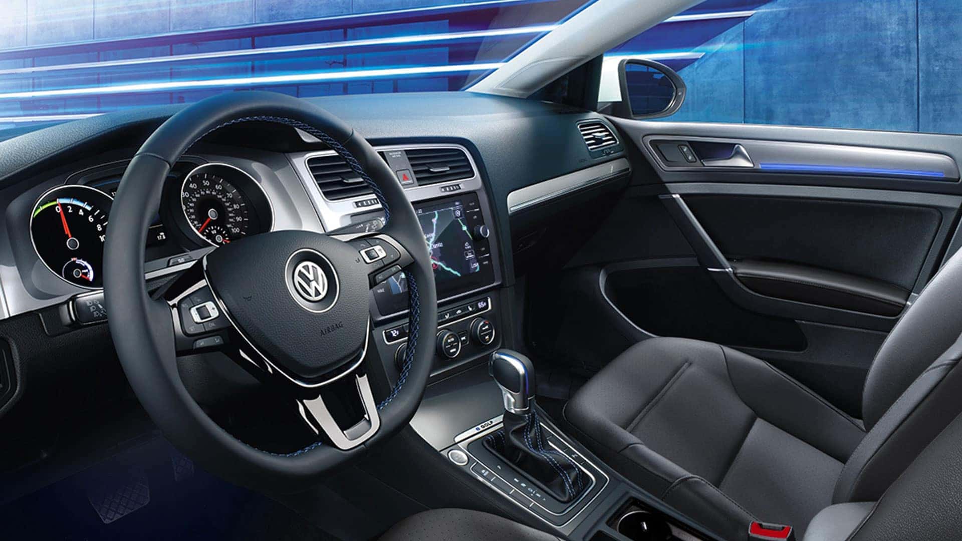2019 VW e-Golf interior lighting