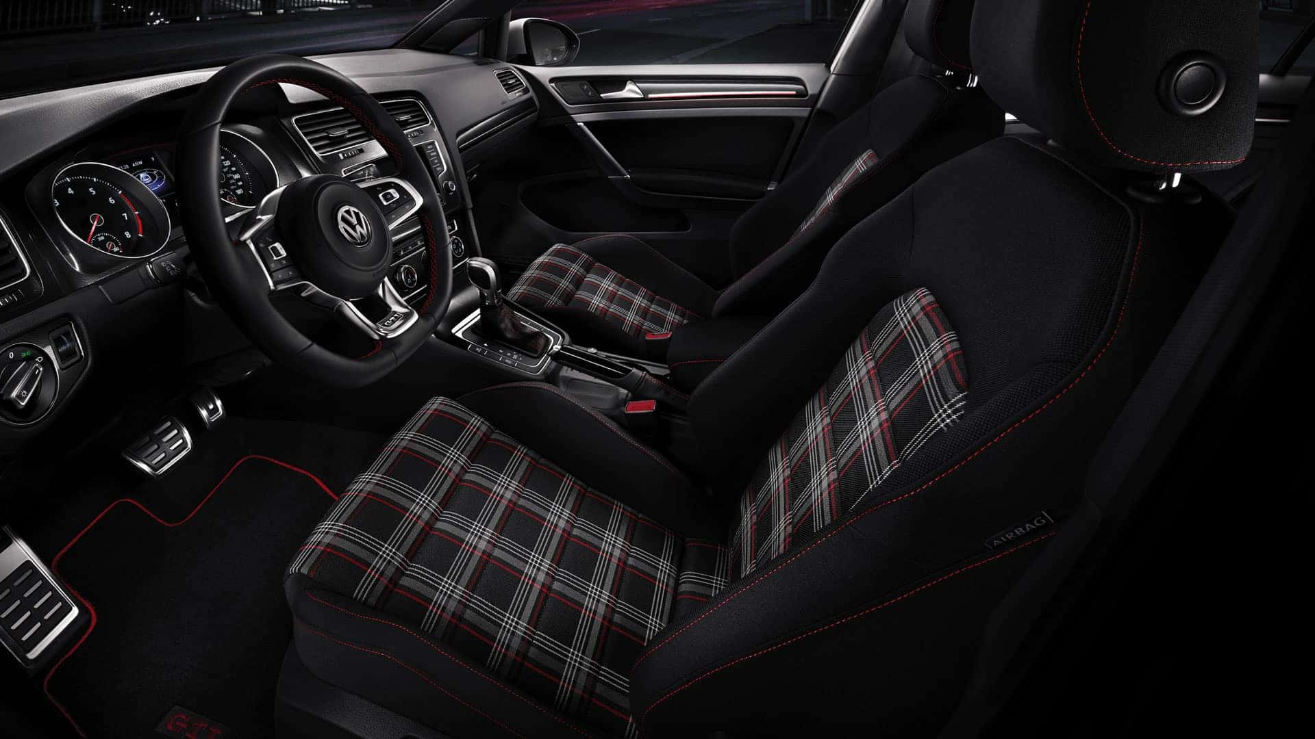 2019 VW Golf GTI clark cloth seats