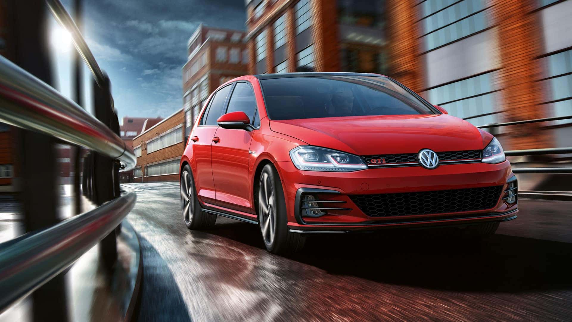 2019 VW Golf GTI showing off it's limited slip differential