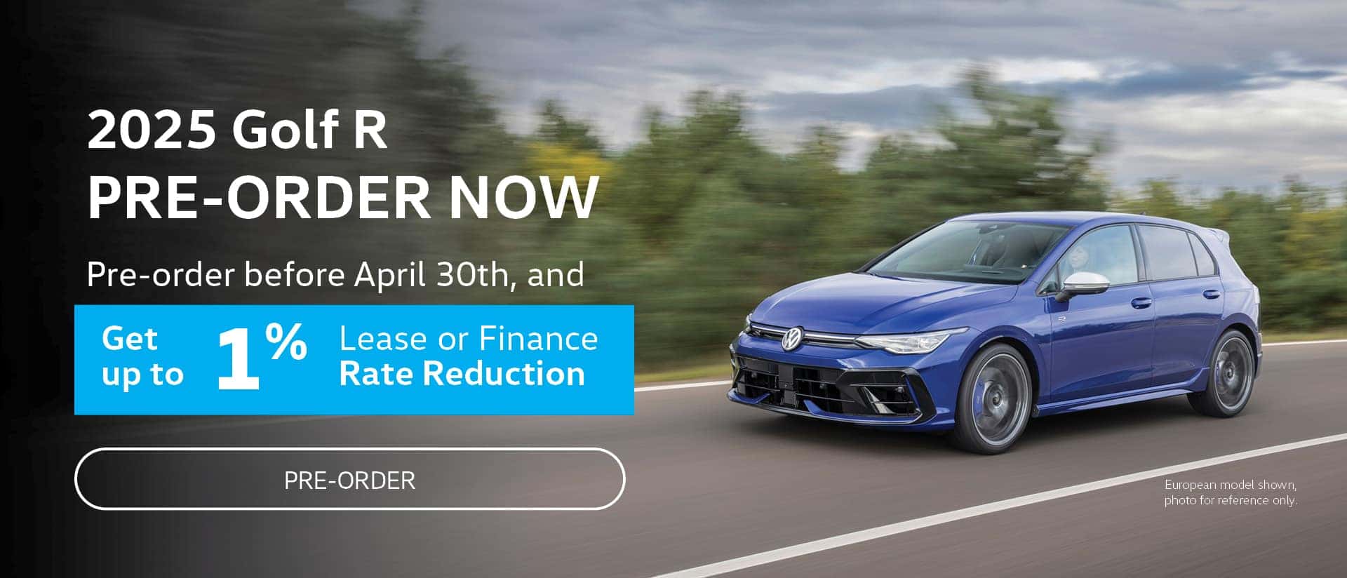 Pre-order the 2025 Golf R at Yorkdale Volkswagen.