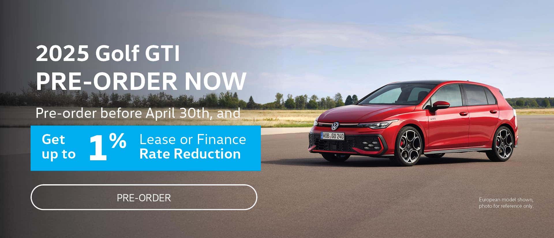Pre-order the 2025 Golf GTI at Yorkdale Volkswagen.